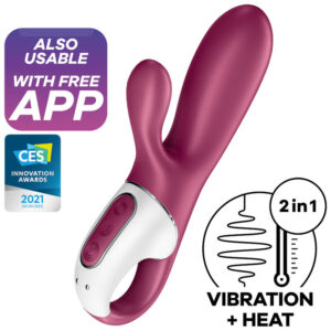 SATISFYER – HOT BUNNY G-Spot & Clitoral Stimulator με Θερμότητα & App Control