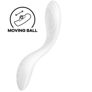 Satisfyer – Rrrolling Pleasure G-Spot (White) | Μασέρ Σημείου G με Κινούμενη Μπίλια, 2 Μοτέρ, 12 Προγράμματα, 7 Ταχύτητες Rolling, IPX7, USB