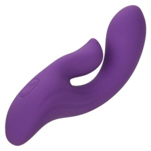 CALEXOTICS STELLA Dual Pleaser Συσκευή Διέγερσης G — Διπλοί Κινητήρες, 12 Λειτουργίες, Liquid Silicone, Επαναφορτιζόμενη, Βιολετί
