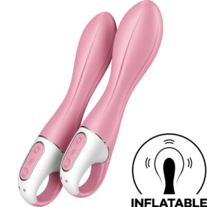SATISFYER AIR PUMP VIBRATOR 2 Συσκευή Φουσκωτή — 12 Προγράμματα Δόνησης, Επαναφορτιζόμενη, Ροζ