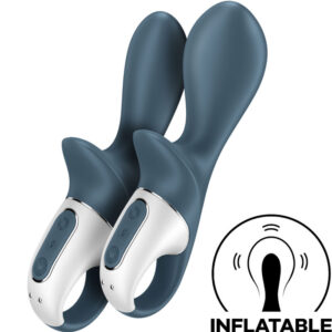 SATISFYER AIR PUMP BOOTY 2 Συσκευή Φουσκωτή — 12 Προγράμματα Δόνησης, Επαναφορτιζόμενη, Σκούρο Γκρι
