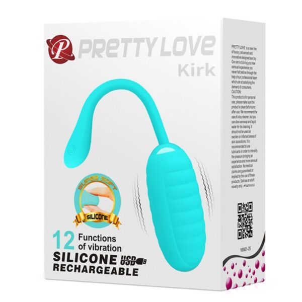 PRETTY LOVE - Kirk Επαναφορτιζόμενο Vibrating Egg Ανοιχτό Πράσινο - Image 11