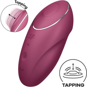 Satisfyer Tap & Climax 1 Dual-Mode Rechargeable Stimulator – Red