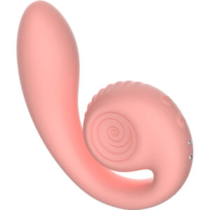 Snail Vibe – Gizi Dual Stimulator Ροζ (5 Ταχύτητες, Διπλός Μηχανισμός, USB Επαναφορτιζόμενο, Ιατρική Σιλικόνη)