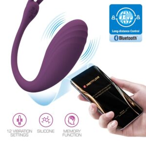 PRETTY LOVE – Catalina Vibrator App Remote Control | 12 Λειτουργίες, Σιλικόνη, Αδιάβροχο, Μωβ