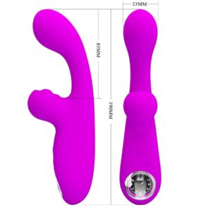 Pretty Love – Skylar Stimulator Vibrator Μωβ (10 Δονήσεις + 10 Modes, USB Επαναφορτιζόμενο)