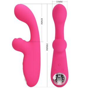 Pretty Love – Skylar Stimulator Vibrator Ροζ (10 Δονήσεις + 10 Modes, USB Επαναφορτιζόμενο)
