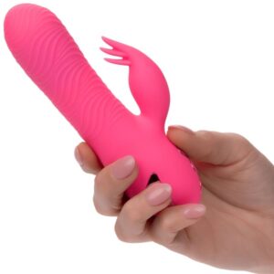 CALEXOTICS – Sacramento Sweetie Ροζ Rabbit με Περιστροφικές Χάντρες & 10 Λειτουργίες (Αδιάβροχο, USB)