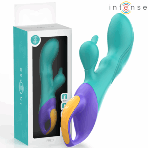 INTENSE – Fred Rabbit Vibrator Μπλε (USB Rechargeable, IPX7)
