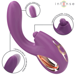 Intense Lali πολυλειτουργική συσκευή G-spot με tapping, ώθηση & δόνηση Μωβ