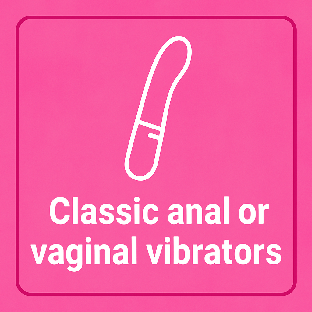 Classic anal or vaginal vibrators