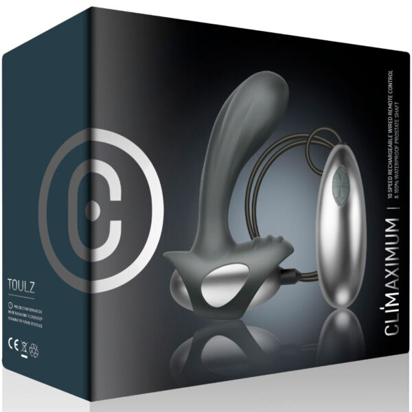 CLIMAXIMUM – Toulz Corded Prostate Massager | 10 Λειτουργίες, Ενσύρματο Χειριστήριο, Αδιάβροχο IPX7 - Image 3