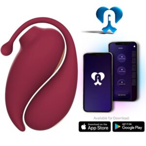 Adrien Lastic Inspiration dual stimulator with app – suction & vibrating egg red